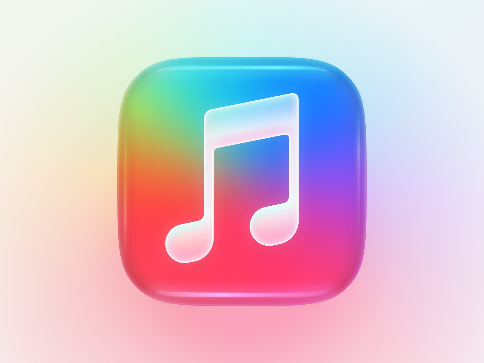 Apple Music App Icon Design by Enes Ozgor