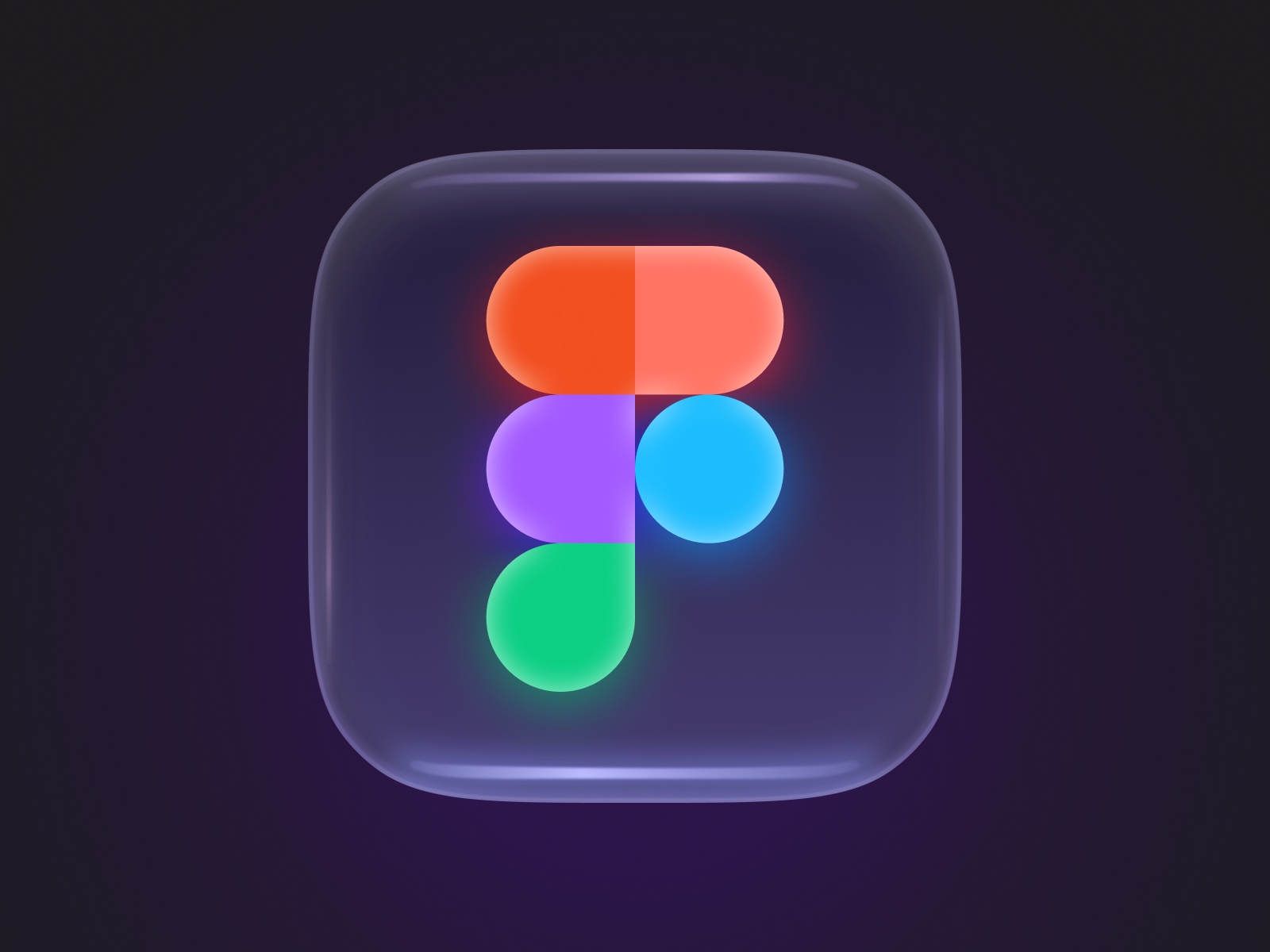 Figma Dark App Icon Design by Enes Ozgor