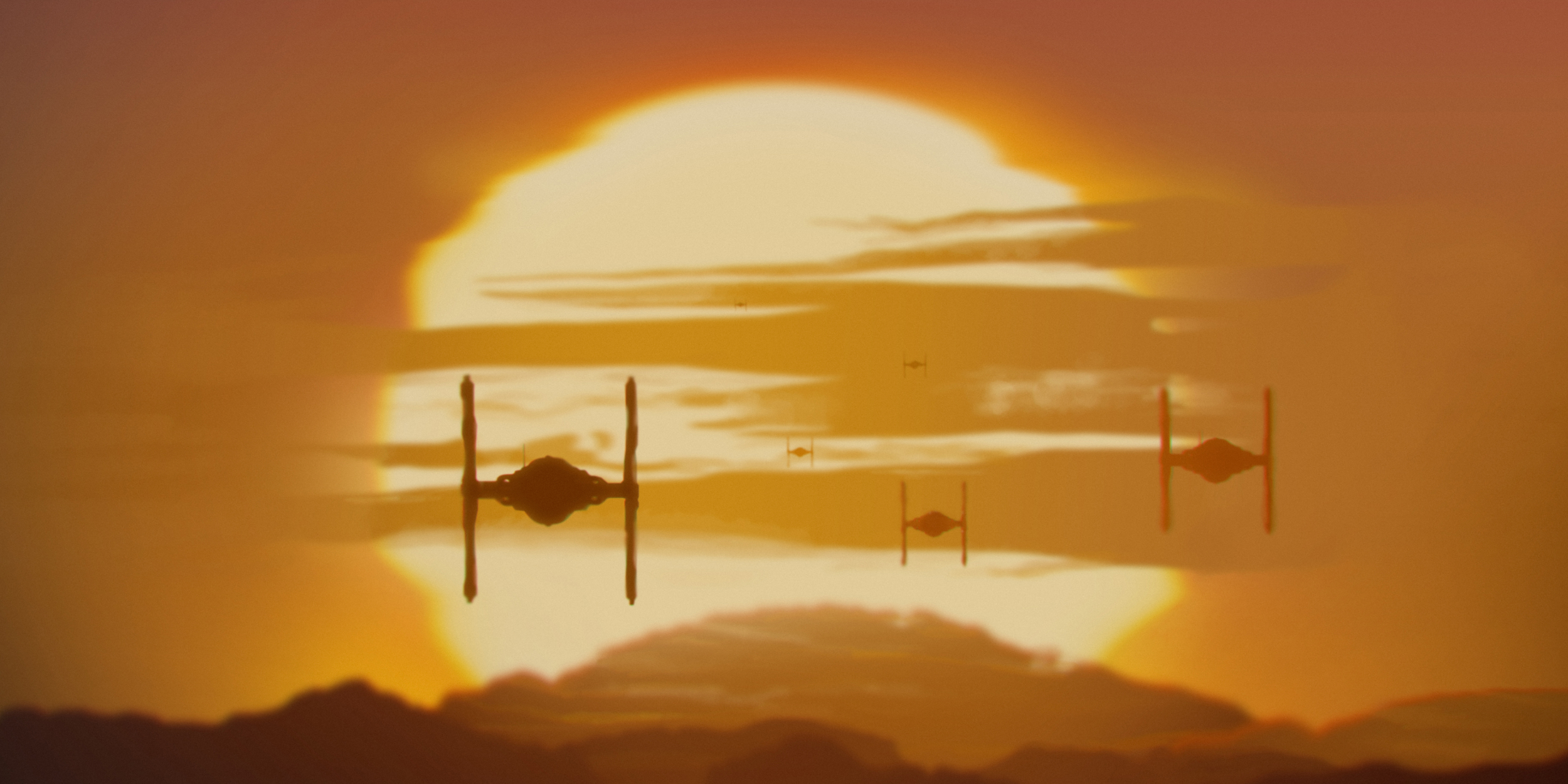 Tie Fighters Wallpaper Design by Enes Ozgor